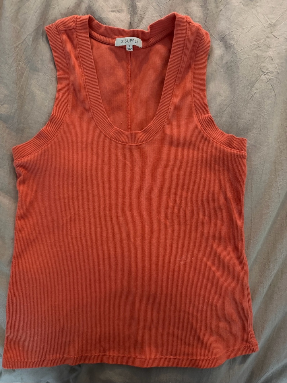 Z Supply Coral Ribbed Tank Top
